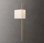 Vela Octagonal Bar Sconce - Rectangular Shade