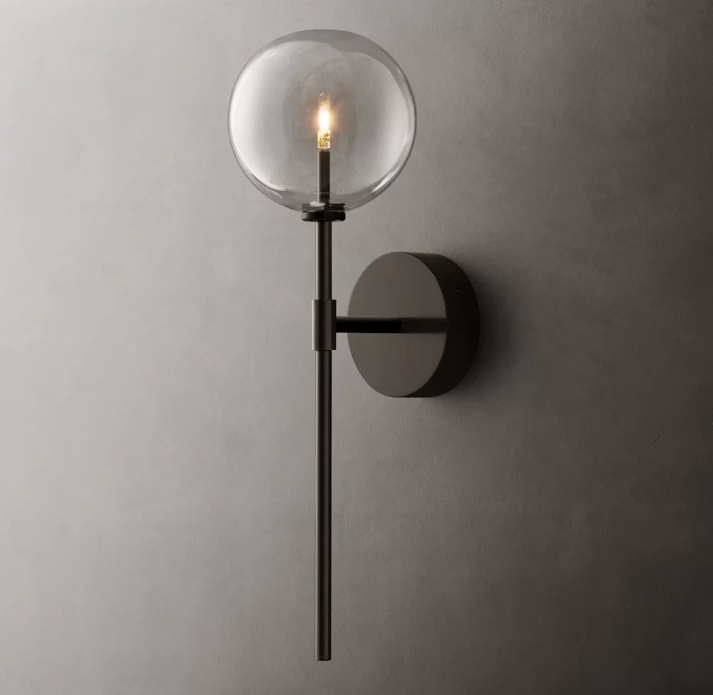 Glass Globe Sconce