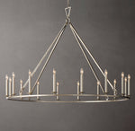 19TH C. ENGLISH OPENWORK ROUND CHANDELIER 60"