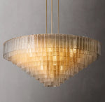 Sirene Clear Glass Round Chandelier 65"