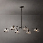 Cabrette Clear Glass Mobile Linear Chandelier