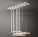 Audubon Crystal Triple Bar Linear Chandelier
