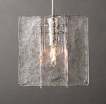 Lattice Clear Glass Pendant