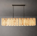 Calamette Onyx Rectangular Chandelier 74"