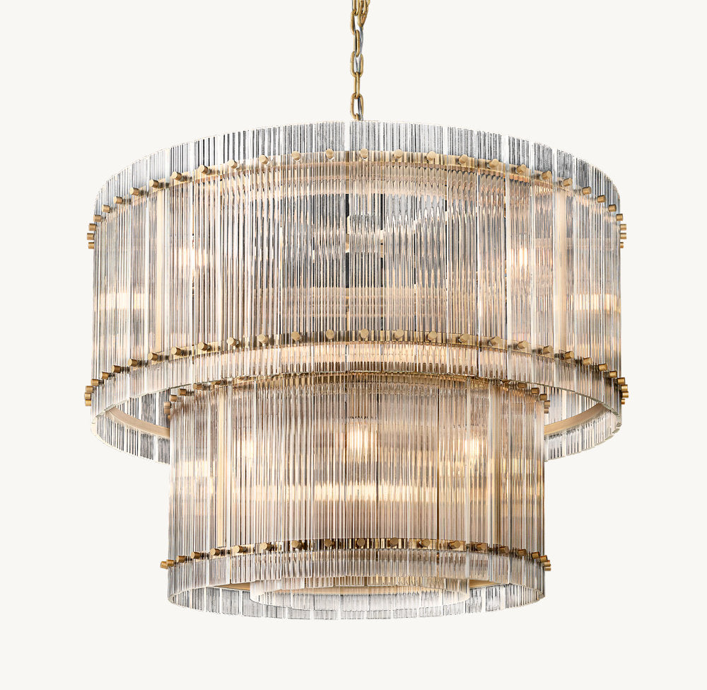 San Marco Two-Tier Round Chandelier 37"