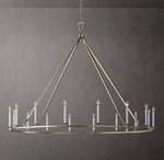 19TH C. ENGLISH OPENWORK ROUND CHANDELIER 72"