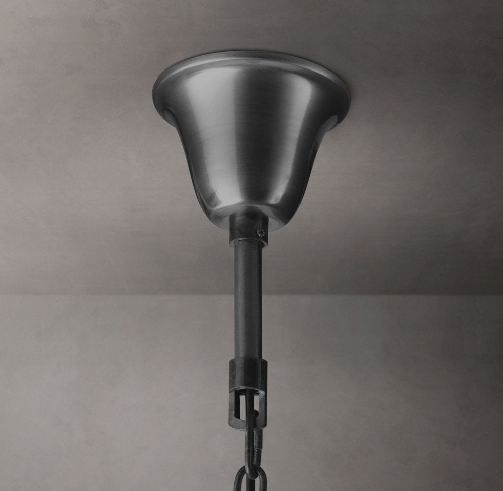 1920s Odeon Round Chandelier 32"