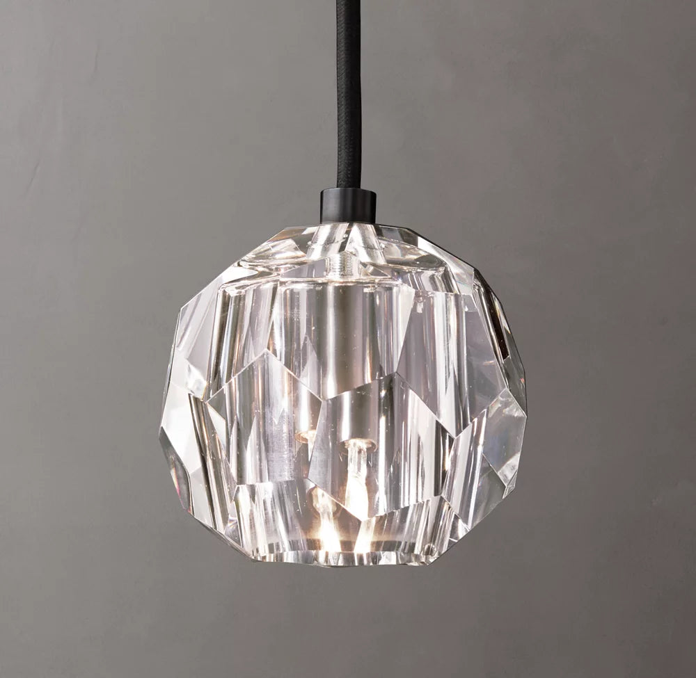 Boule De Cristal Clear Glass Cord Pendant