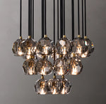 Boule De Cristal Smoke Glass Round Cluster Chandelier 24"
