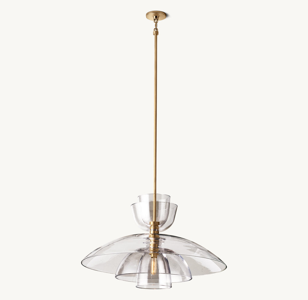Blom Clear Glass Cloche Grand Pendant