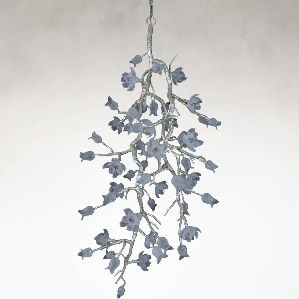 Churippe 21-Light Silver Leaf Ceiling Mount Chandelier