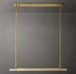 Audubon Crystal Single Bar Linear Chandelier 60"