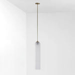 Long Tube Glass Pendant Light