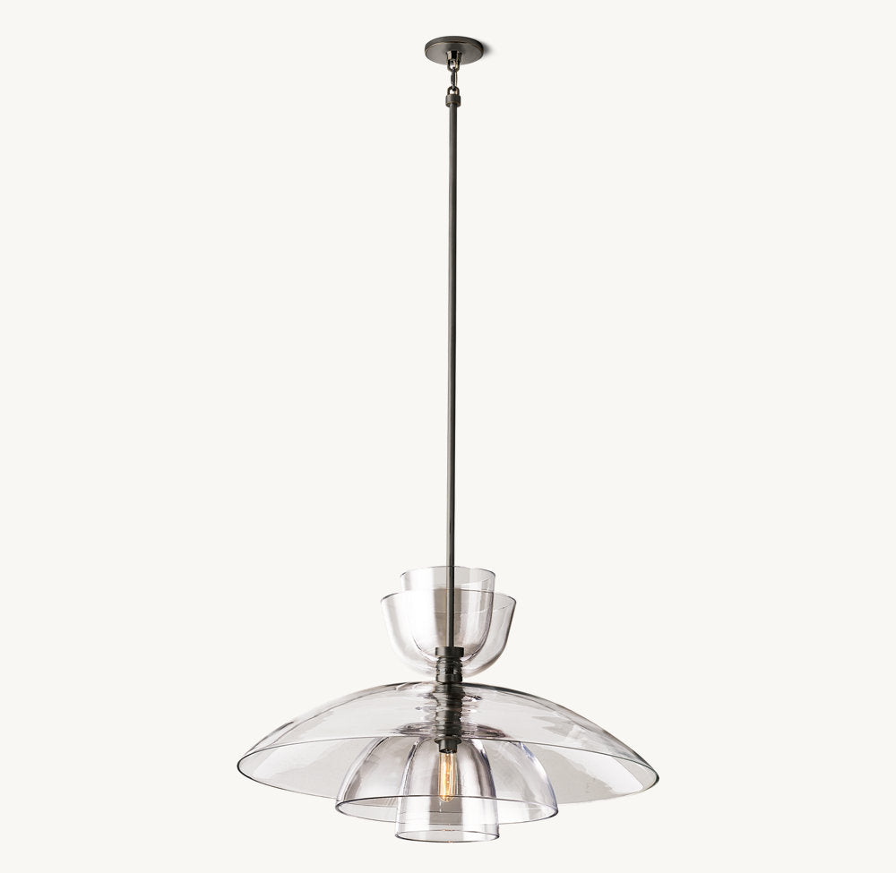 Blom Clear Glass Cloche Grand Pendant