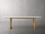 Saint Germain Stone Dining Table with Rennes Base