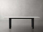 Saint Germain Stone Dining Table with Rennes Base