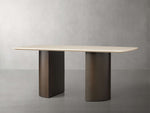 Saint Germain Stone Dining Table with Dauphine Base