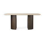 Saint Germain Stone Dining Table with Dauphine Base