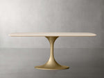 Saint Germain Stone Dining Table with Launette Base
