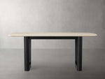Saint Germain Stone Dining Table with Rennes Base