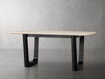 Saint Germain Stone Dining Table with Rennes Base
