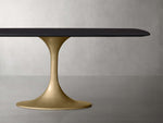 Saint Germain Wood Dining Table with Launette Base