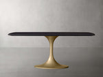 Saint Germain Wood Dining Table with Launette Base
