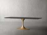 Saint Germain Wood Dining Table with Launette Base