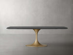 Saint Germain Wood Dining Table with Launette Base
