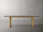 Saint Germain Stone Dining Table with Rennes Base