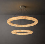 Rivage Lisse Two-Tiered Round Chandelier 61"