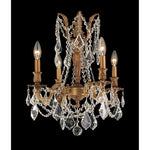 French Gold Four-Light Chandelier