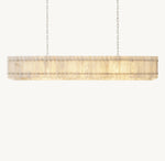San Marco Alabaster Linear Chandelier 72"