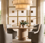 San Marco Alabaster Round Tiered Chandelier 48"