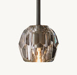 Boule De Cristal Smoke Glass Rod Pendant