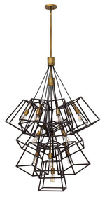 Constellation Pendant, 16-Light, Nickel, 48"H (4656 PN/MBLACK 9U403)