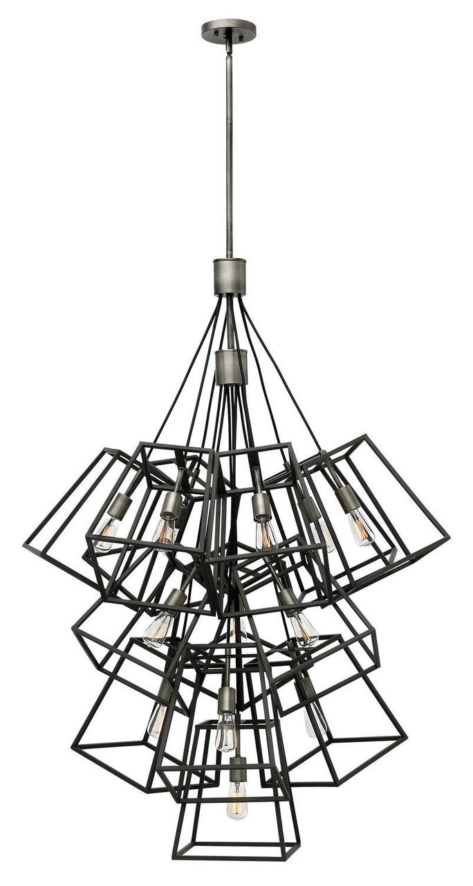 Constellation Pendant, 16-Light, Satin Brass with Satin White, 48"H (4656 SB/SW 9U404)