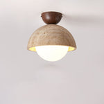 Flore Travertine Bud Ceiling Light