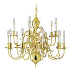 Polished Brass Chandelier