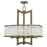 Grammercy Hand Painted Palacial Bronze 14-Inch Four-Light Pendant