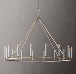 19TH C. ENGLISH OPENWORK ROUND CHANDELIER 60"