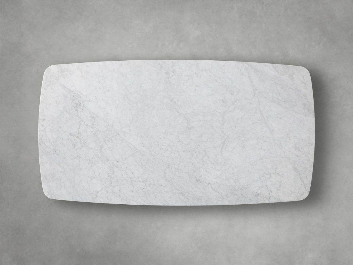 Saint Germain Stone Top Coffee Table with Brass Clement Base