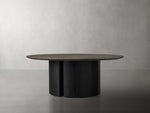 Saint Germain Round Wood Coffee Table with Dauphine Base