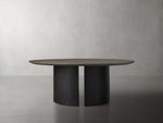 Saint Germain Round Wood Coffee Table with Dauphine Base