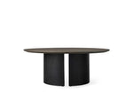 Saint Germain Round Wood Coffee Table with Dauphine Base