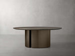Saint Germain Round Wood Coffee Table with Dauphine Base