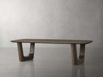 Saint Germain 72" Wood Coffee Table with Rennes Base