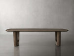 Saint Germain 72" Wood Coffee Table with Rennes Base