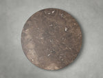 Saint Germain Round Stone Top Coffee Table with Wood Clement Base