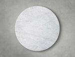Saint Germain Round Stone Top Coffee Table with Wood Clement Base